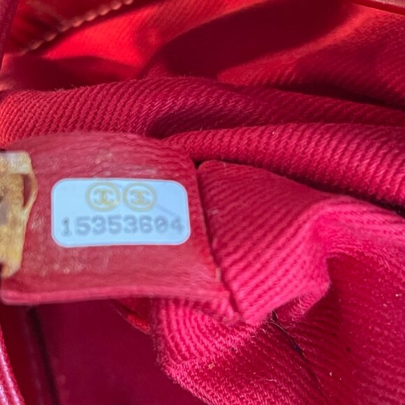 Chanel Large Just Mademoiselle Bowling Bag Red Patent Calfskin Leather, Preowned - Picture 16 of 16